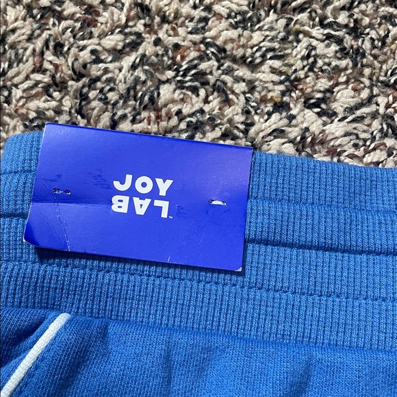 JoyLab French Terry Vibrant Blue Athletic Lounge Shorts High Rise Sz M & L | NWT - Picture 5 of 9